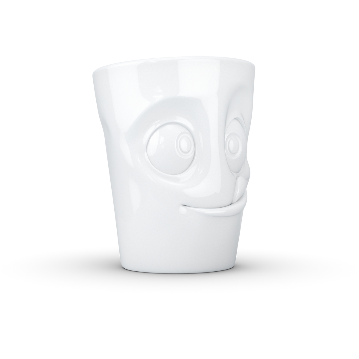 FIFTYEIGHT Henkelbecher Lecker in weiß, 350 ml