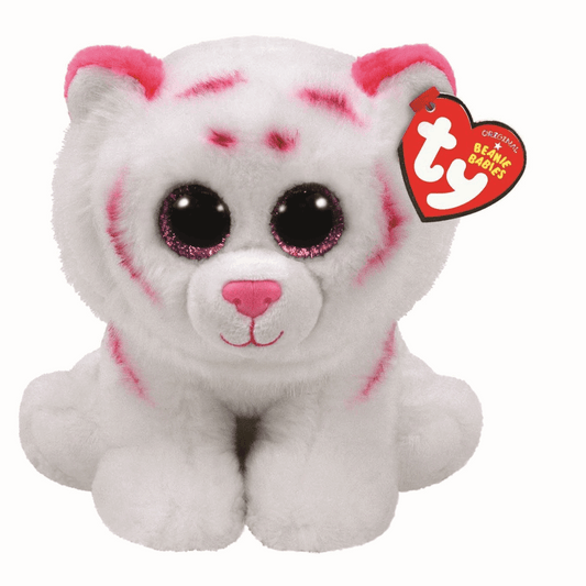 TY Beanie Babies Tabor Rosa/Weisser Tiger