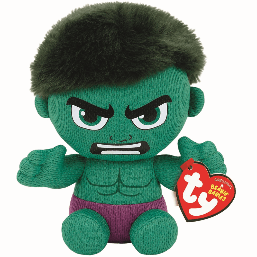 TY Beanie Babies Hulk -Marvel