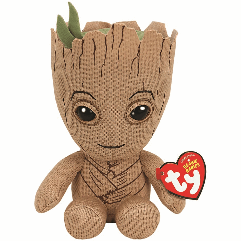TY Beanie Babies Groot -Marvel