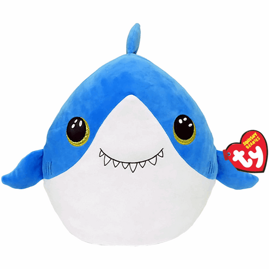 TY Squish a Boo Plüschfigur Kissen 20cm Finsley Shark