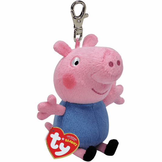 TY Beanie Boos Clip Anhänger George Pig - Peppa Pig