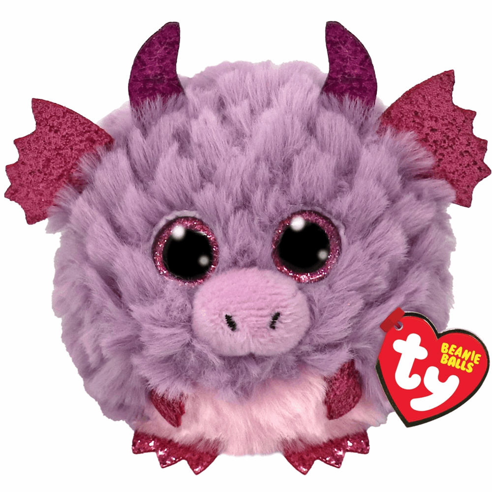TY Puffies Balls Spark Dragon
