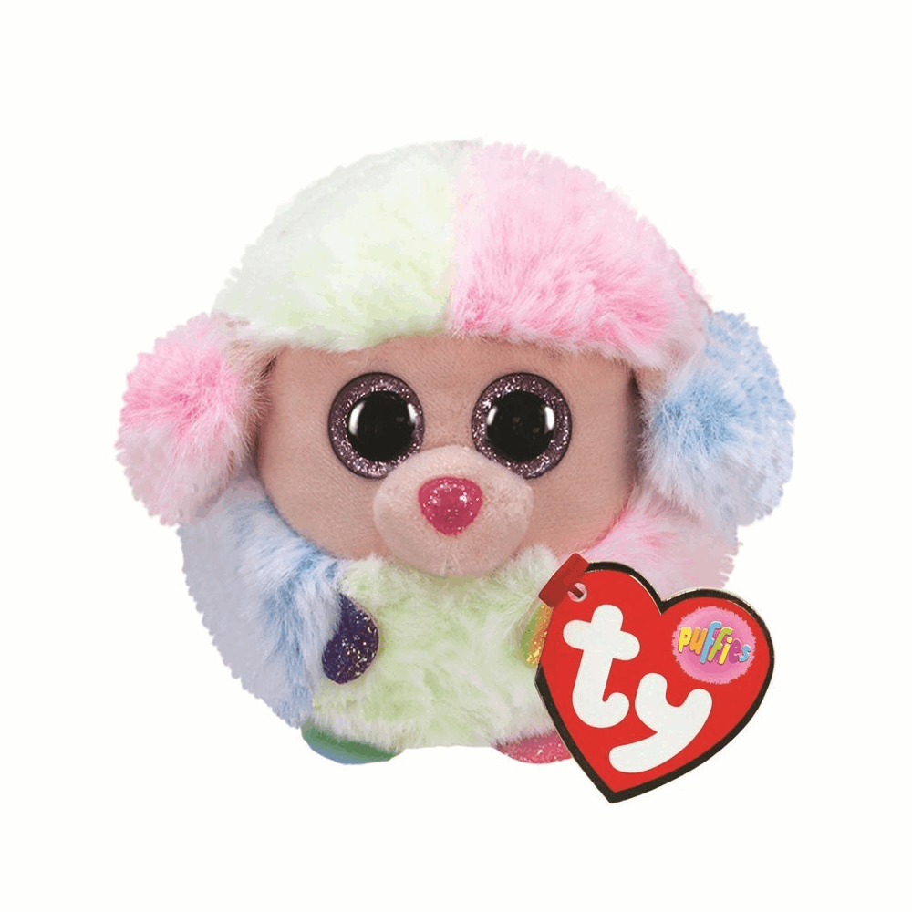 TY Puffies Balls Rainbow Pudel