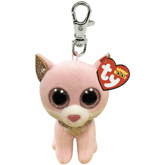 TY Beanie Boos Clip Anhänger Fiona Pinke Katze