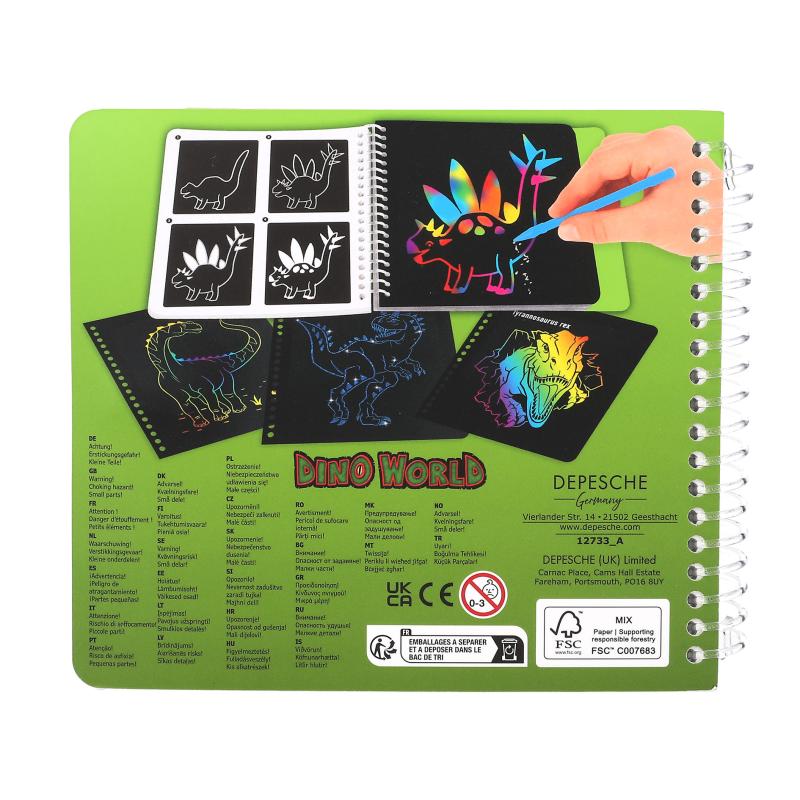 Dino World Mini Magic Scratch Book