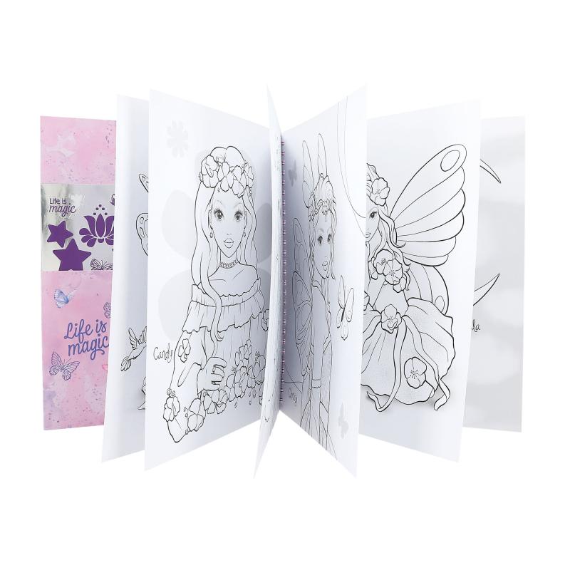 TOPModel Malbuch mit Pailletten FAIRY LOVE