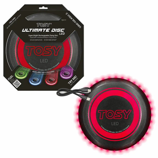 TOSY Frisbee Ultimate Disc LED rot Ø27cm