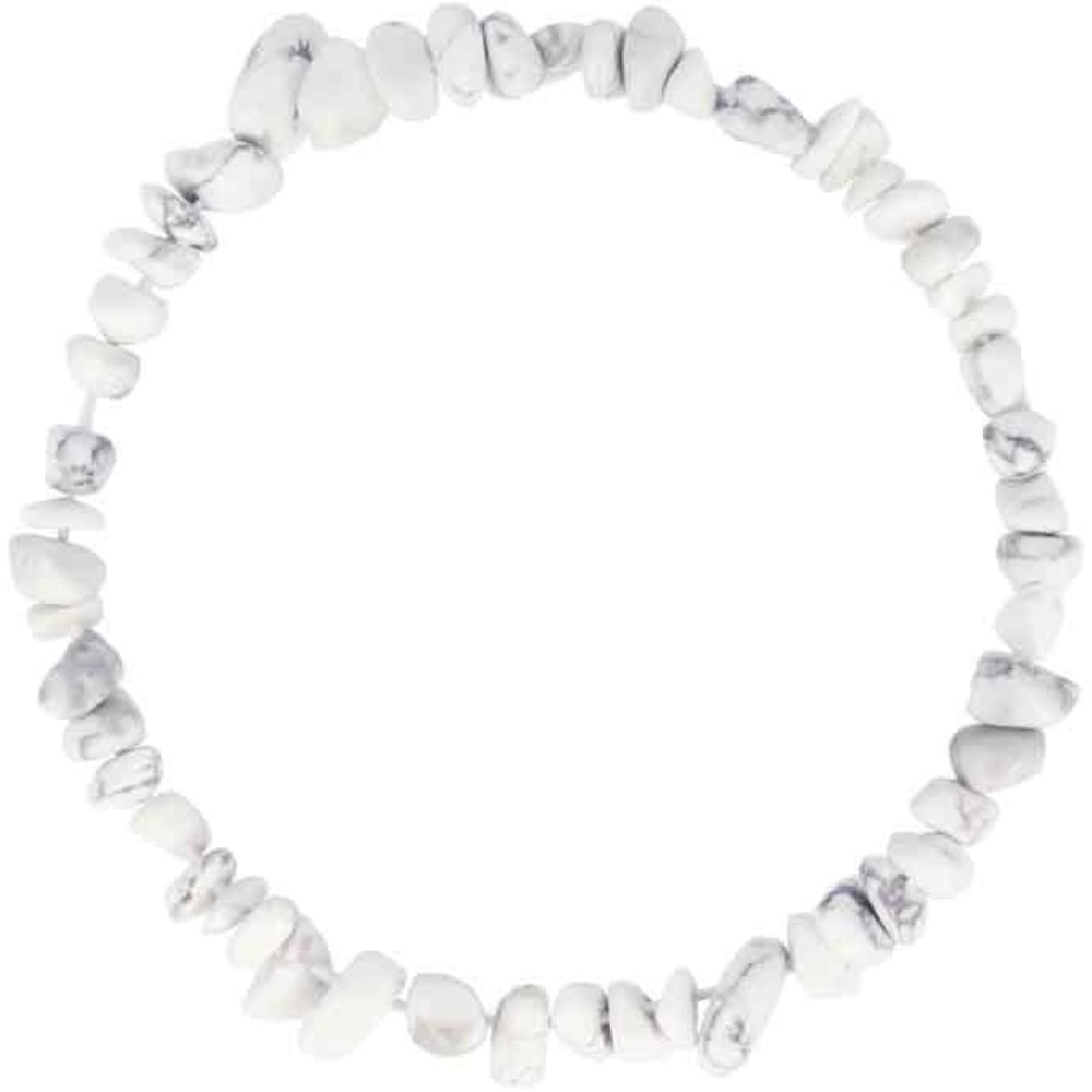 Armband Edelstein weißer Howlith
