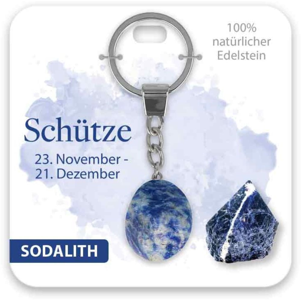 Schlüsselanhänger Edelstein Schütze
