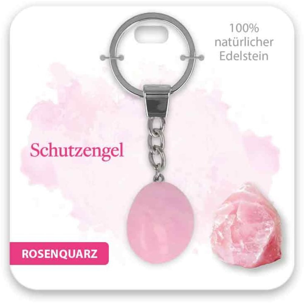 Schlüsselanhänger Edelstein Schutzengel
