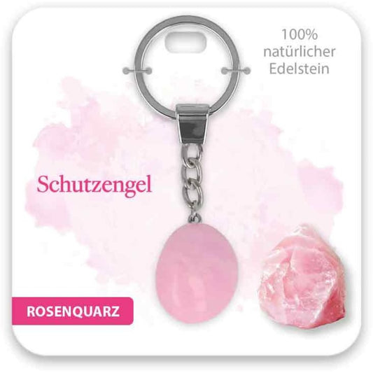 Schlüsselanhänger Edelstein Schutzengel