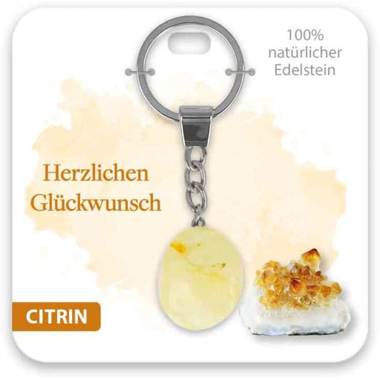 Schlüsselanhänger Edelstein Herzlichen Glückwunsch
