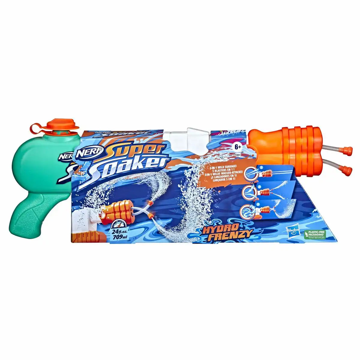 NERF Wasserpistole Super Soaker Hydro Frenzy 3in1