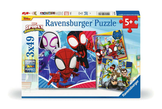 Ravensburger Puzzle 3 X 49 Teile Spideys Abenteuer