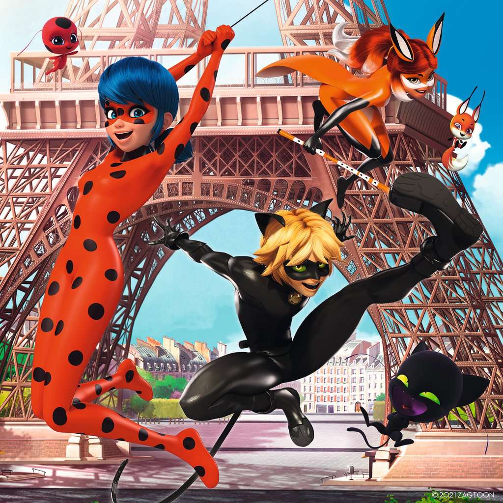 Ravensburger Puzzle 3 X 49 Teile Unsere Helden Ladybug und Cat Noir