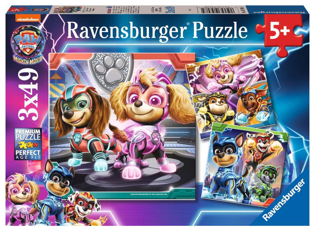 Ravensburger Puzzle 3 X 49 Teile PAW Patrol Power
