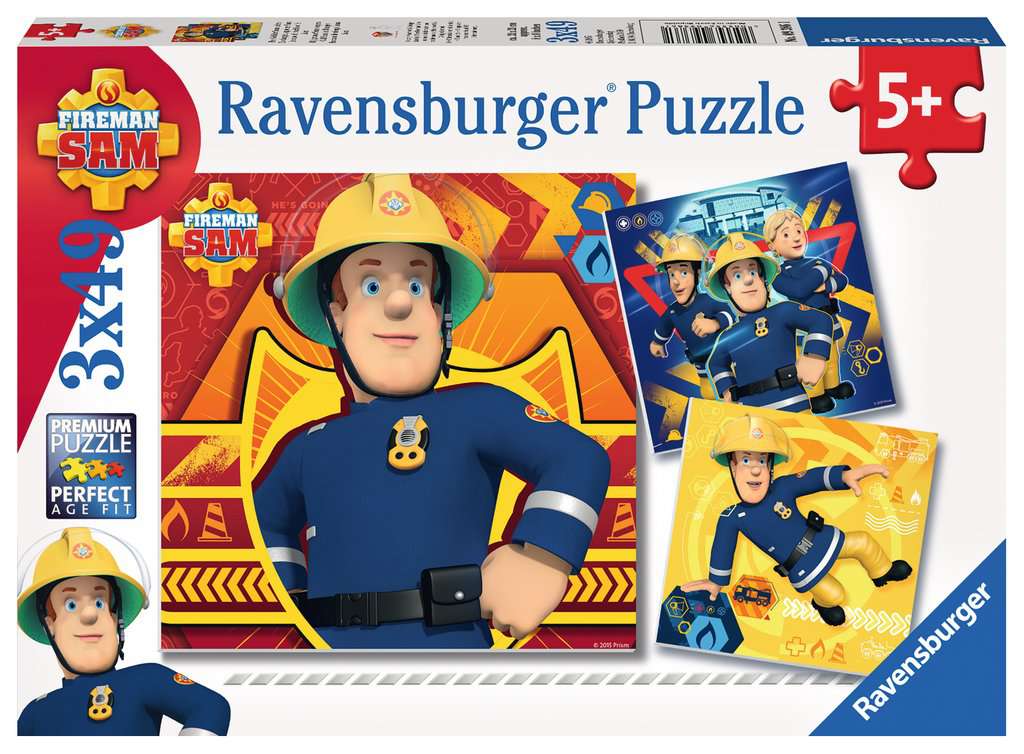 Ravensburger Puzzle 3 X 49 Teile Bei Gefahr Sam rufen