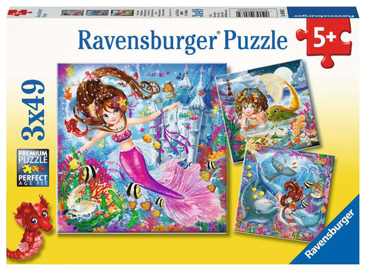 Ravensburger Puzzle 3 X 49 Teile Bezaubernde Meerjungfrauen