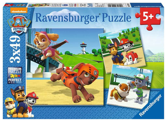 Ravensburger Puzzle 3 X 49 Teile Team auf 4 Pfoten