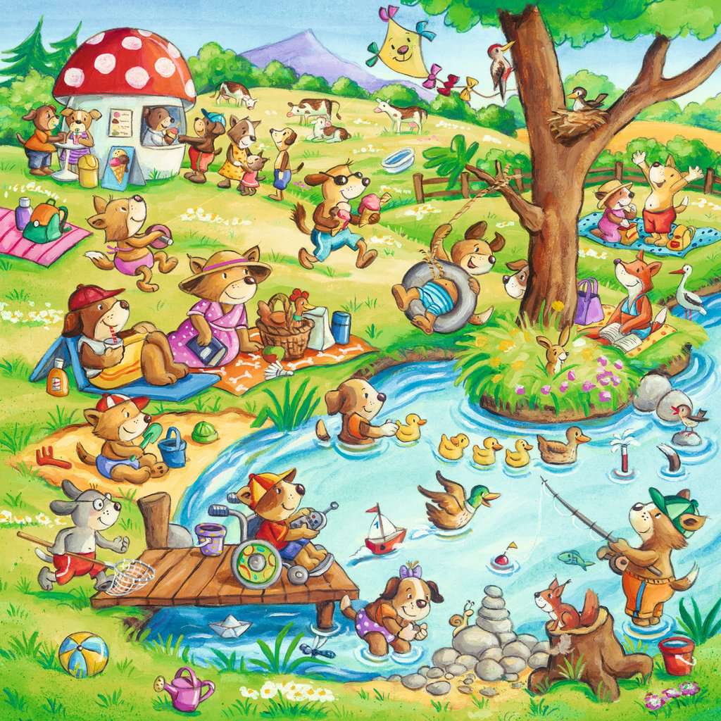 Ravensburger Puzzle 3 X 49 Teile Ferien auf dem Land