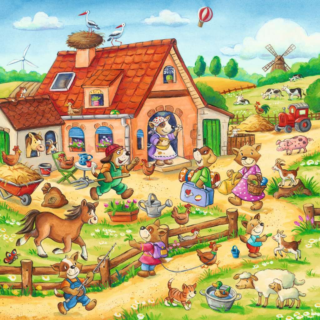 Ravensburger Puzzle 3 X 49 Teile Ferien auf dem Land