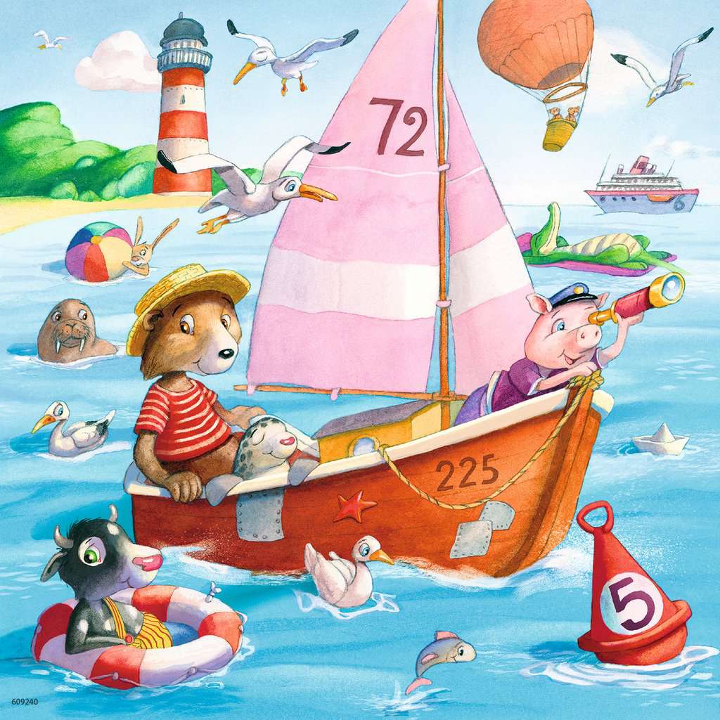 Ravensburger Puzzle 3 X 49 Teile Auf dem Wasser