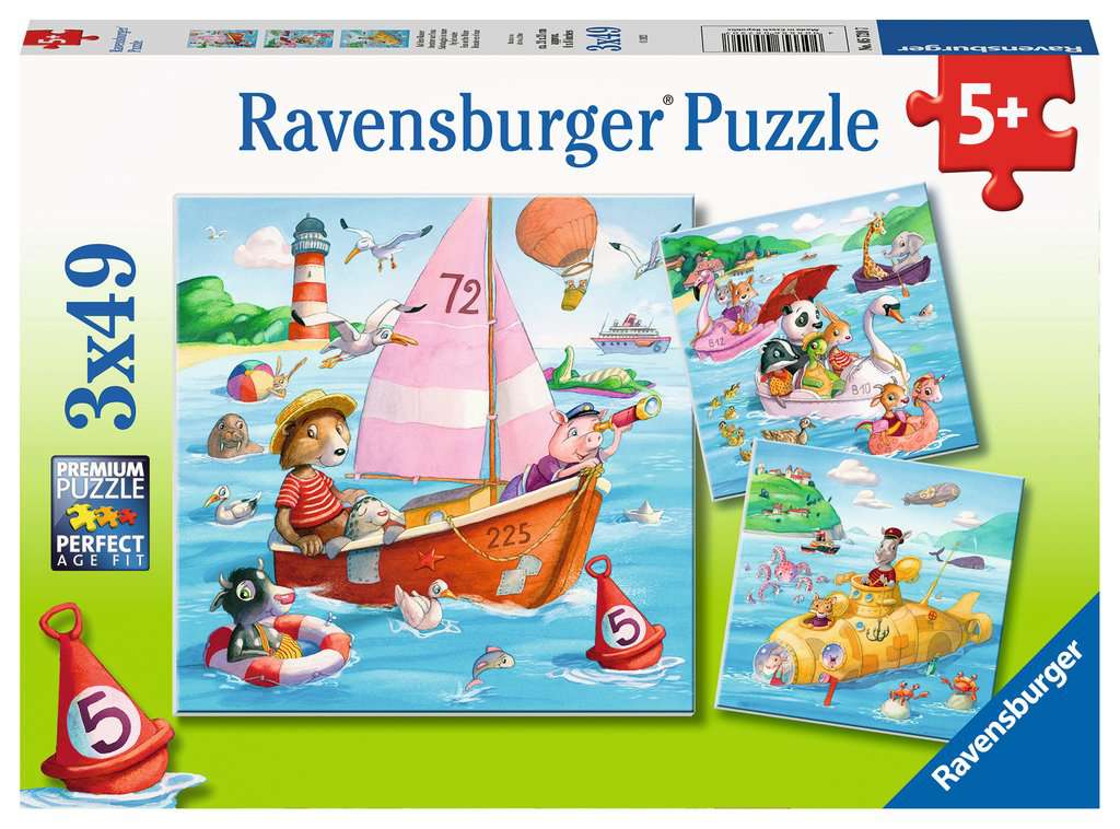 Ravensburger Puzzle 3 X 49 Teile Auf dem Wasser