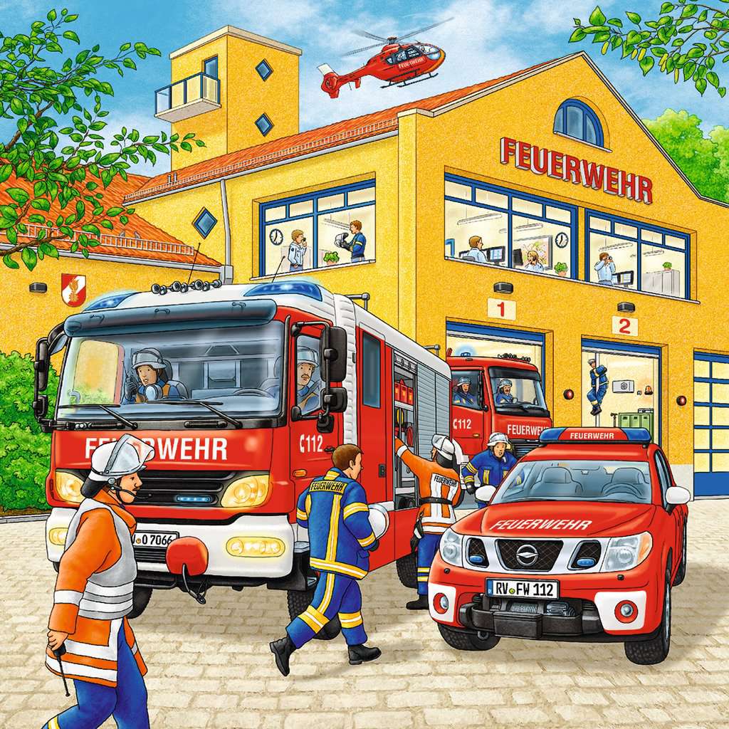 Ravensburger Puzzle 3 X 49 Teile Feuerwehreinsatz
