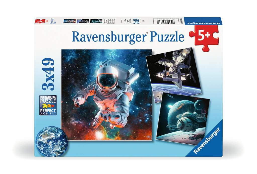 Ravensburger Puzzle 3 X 49 Teile Abenteuer Weltraum