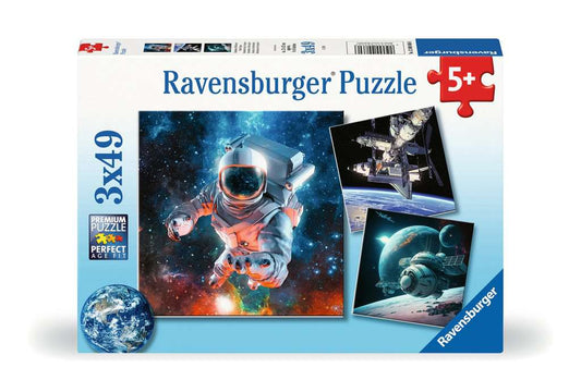 Ravensburger Puzzle 3 X 49 Teile Abenteuer Weltraum