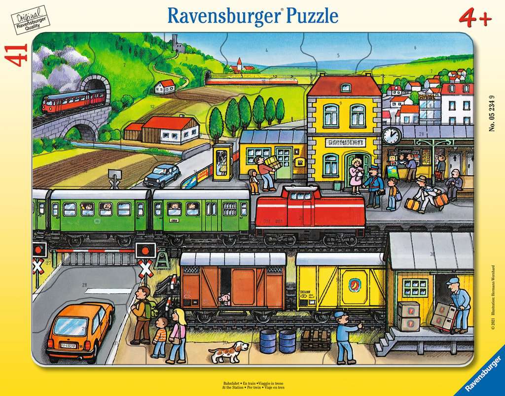 Ravensburger Rahmenpuzzle 41 Teile Bahnfahrt