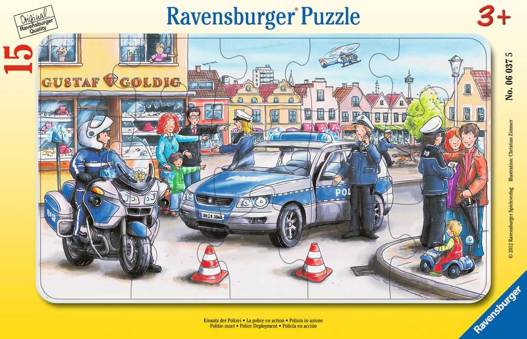 Ravensburger Rahmenpuzzles 15 Teile Einsatz der Polizei