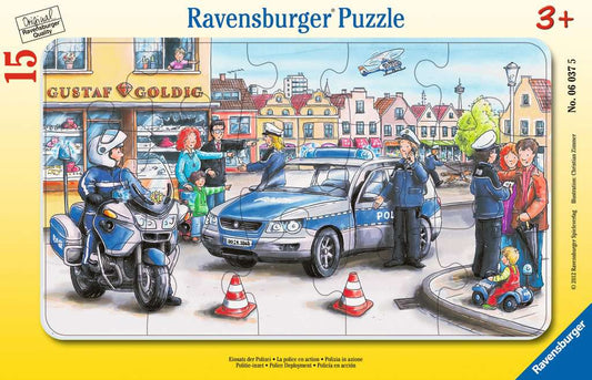 Ravensburger Rahmenpuzzles 15 Teile Einsatz der Polizei