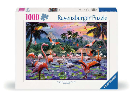 Ravensburger Puzzle 1000 Teile Pinke Flamingos