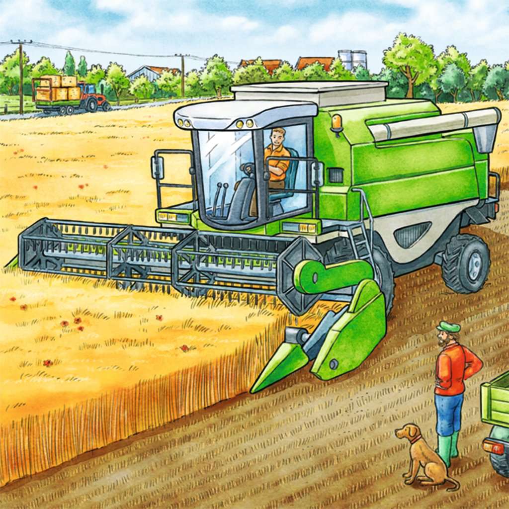 Ravensburger Puzzle 3 X 49 Teile Große Landmaschinen