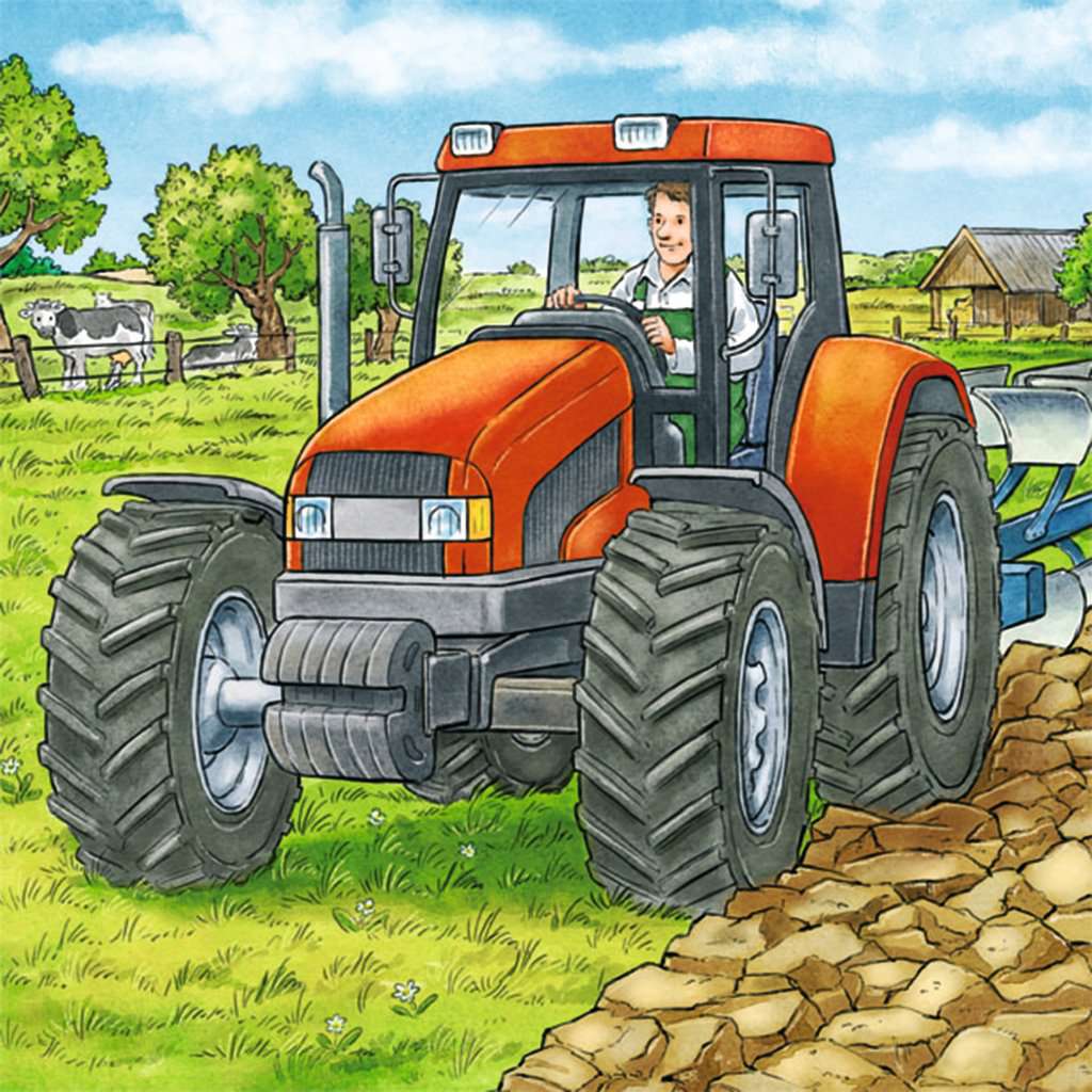 Ravensburger Puzzle 3 X 49 Teile Große Landmaschinen