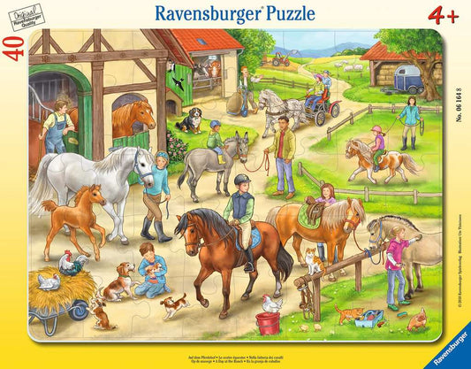 Ravensburger Rahmenpuzzle 40 Teile Auf dem Pferdehof