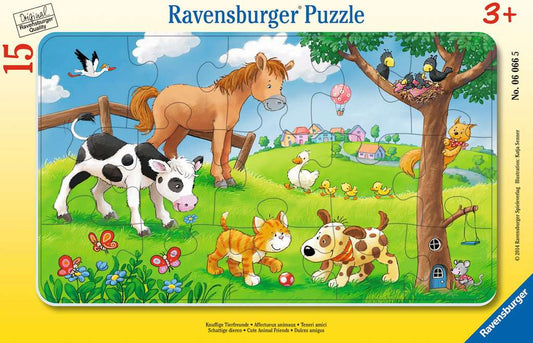 Ravensburger Rahmenpuzzles 15 Teile Knuffige Tierfreunde