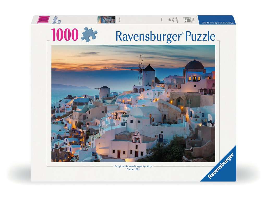 Ravensburger Puzzle 1000 Teile Abend über Santorini