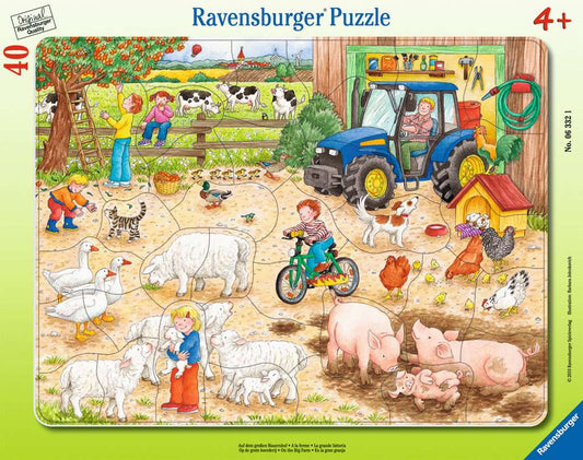 Ravensburger Rahmenpuzzle 40 Teile Auf dem großen Bauernhof