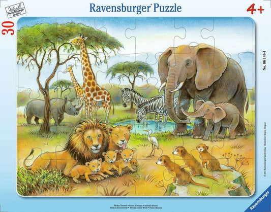 Ravensburger Rahmenpuzzle 30 Teile Afrikas Tierwelt