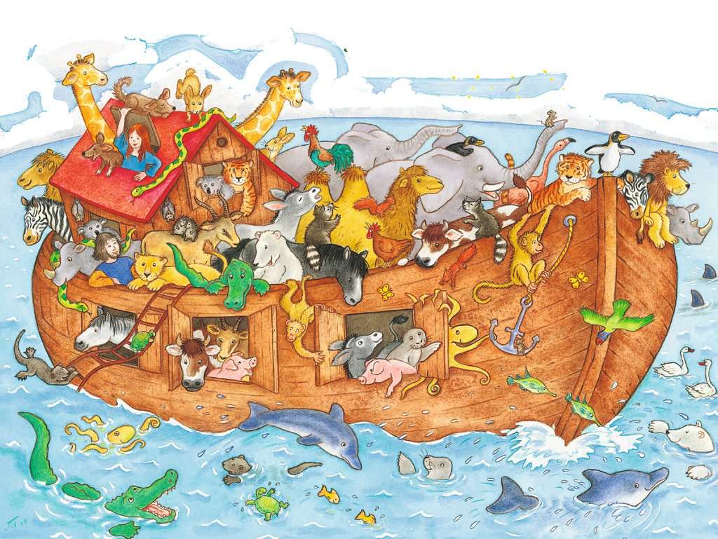 Ravensburger Rahmenpuzzle 48 Teile Die große Arche Noah