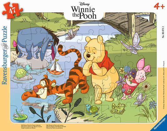 Ravensburger Rahmenpuzzle 47 Teile Mit Winnie Puuh die Natur entdecken