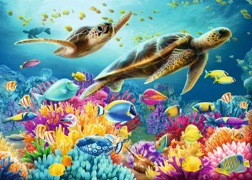 Ravensburger Puzzle 1000 Teile Blaue Unterwasserwelt