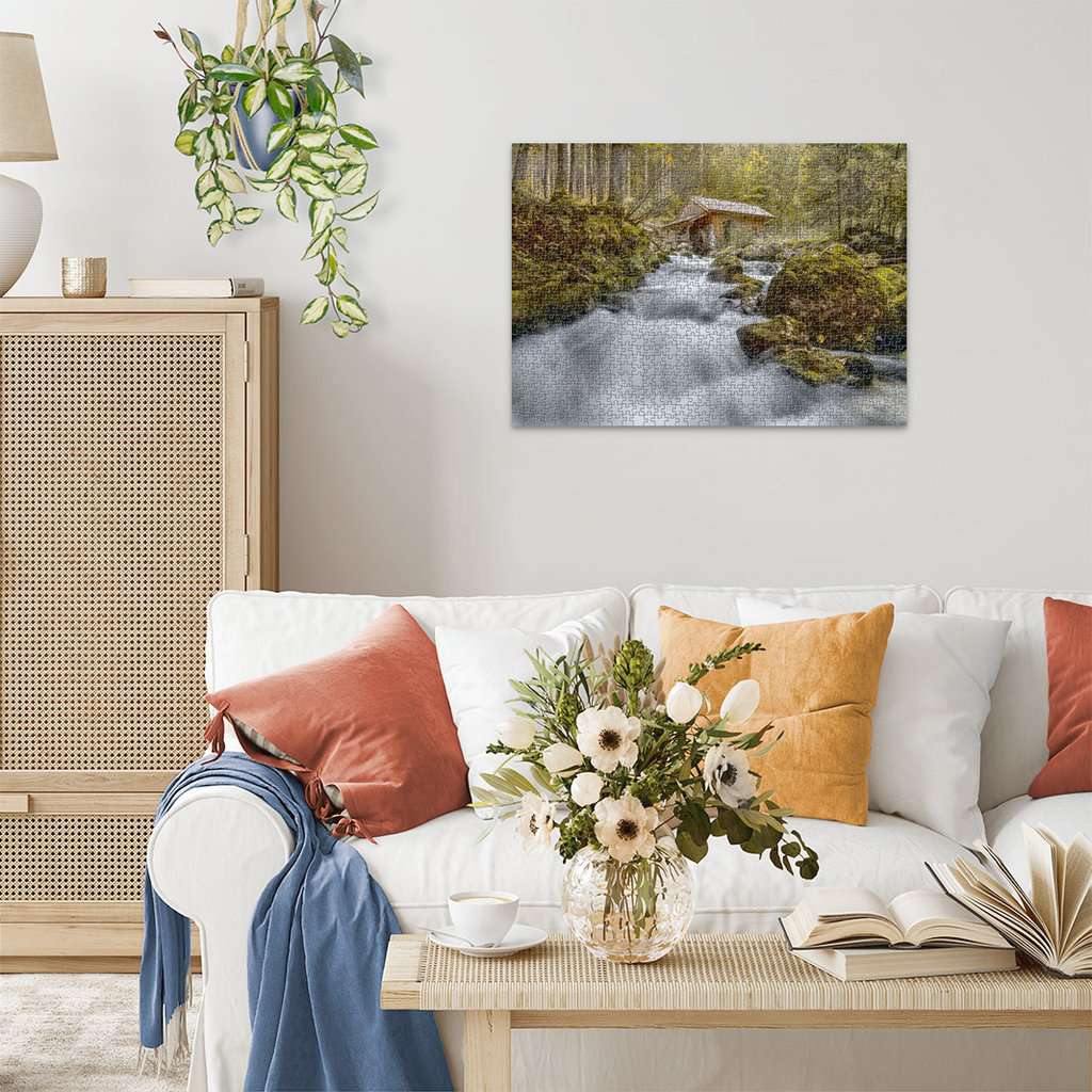 Ravensburger Puzzle 1000 Teile Mühle am Gollinger Wasserfall
