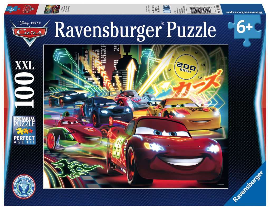 Ravensburger Puzzle 100 Teile XXL Cars Neon