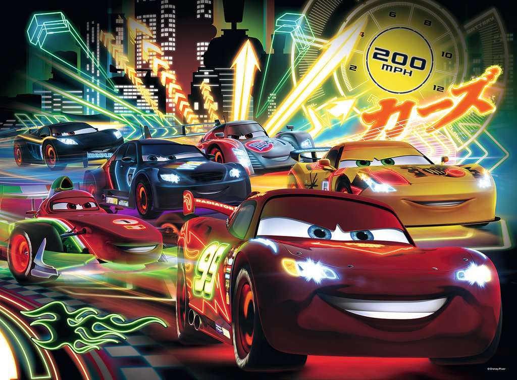 Ravensburger Puzzle 100 Teile XXL Cars Neon