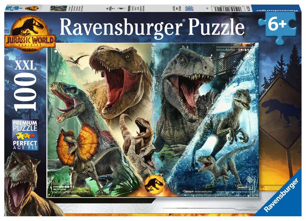 Ravensburger Puzzle 100 Teile XXL Dinosaurierarten