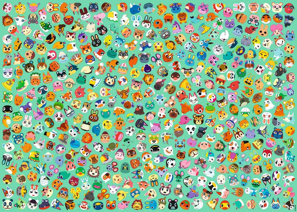 Ravensburger Puzzle 1000 Teile Challenge Animal Crossing